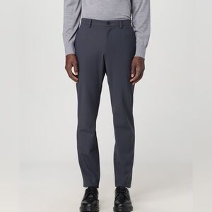 Theory Men’s 33x32 Slim Dress Trousers Dark Navy Stretch Suit Pants Workwear